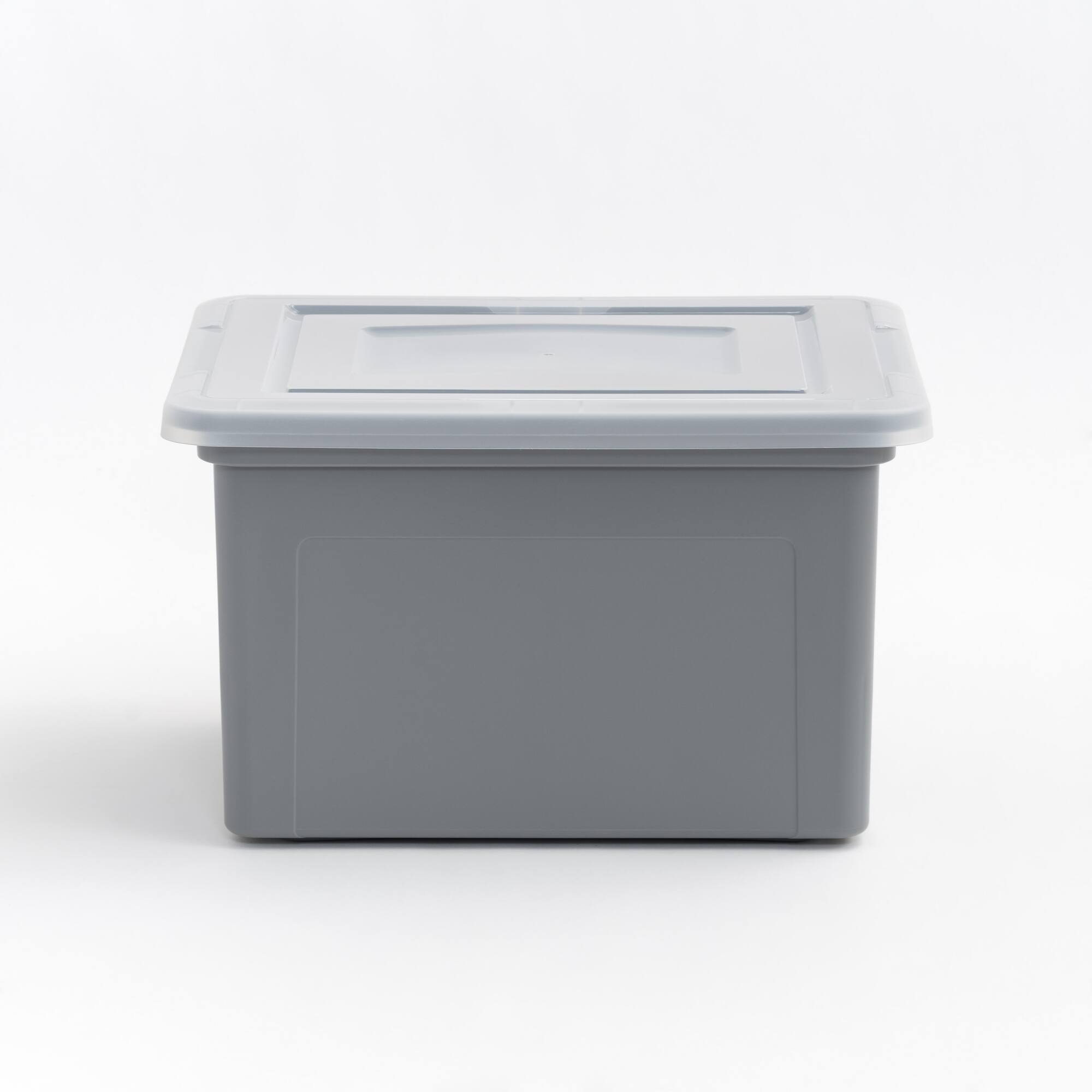 Iris® Gray Dual Purpose Letter & Legal Size File Box, 3 Pack